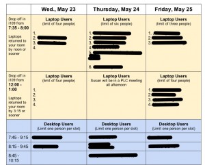 Schedule a time to transfer for your files to Mac - Google Docs-1 example of sign up sheet